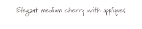 Elegant medium cherry with appliques 